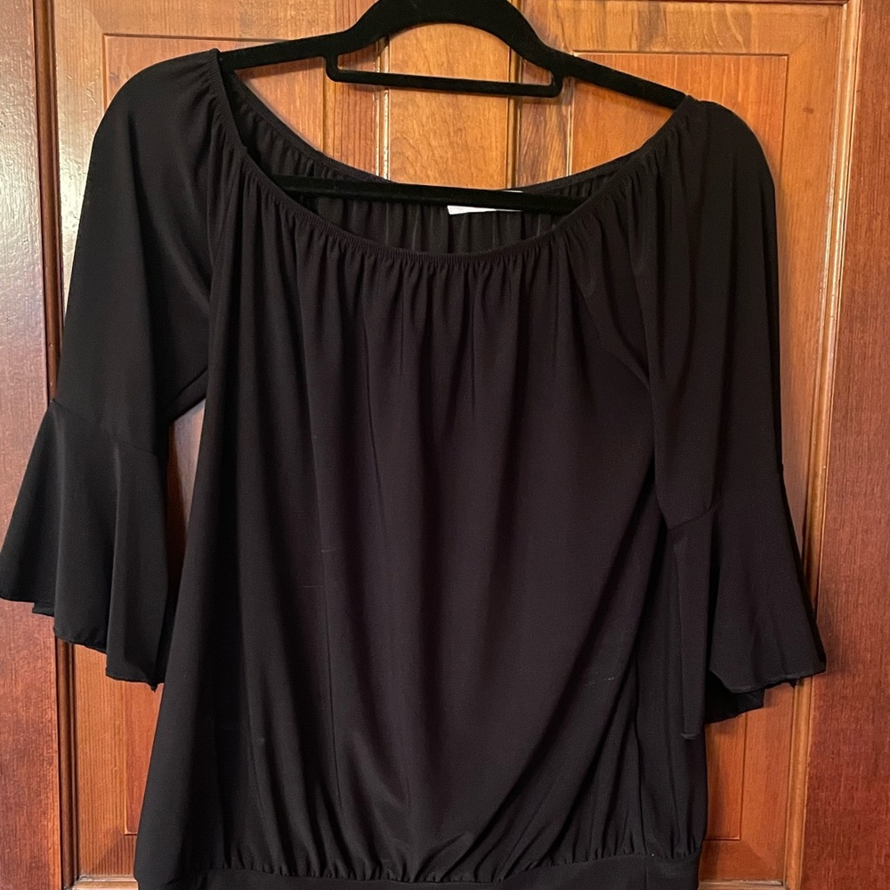 Jenny Boston off the shoulder blouse with bell sleeves size Med